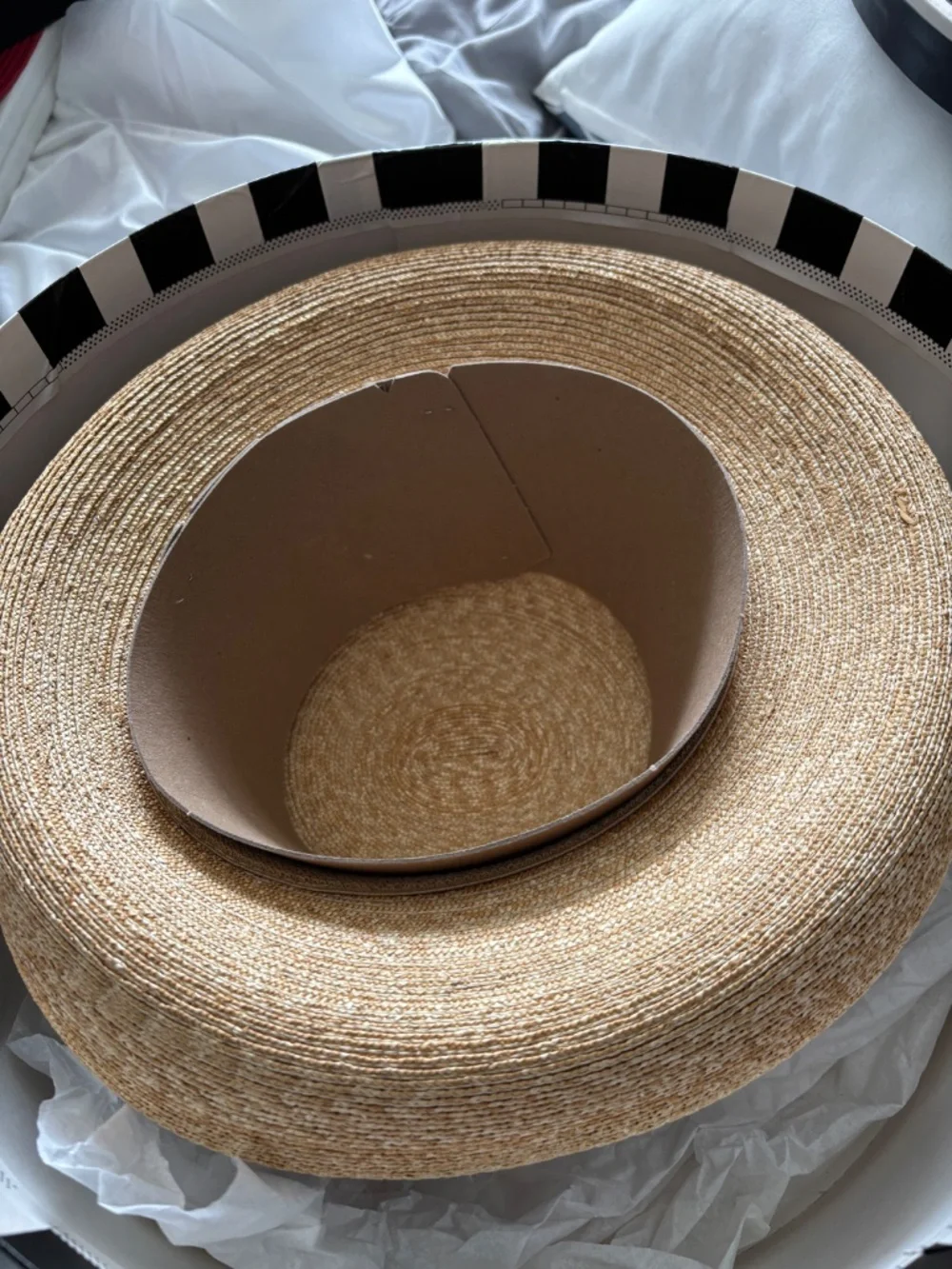 Peter Beaton wide band woven straw hat